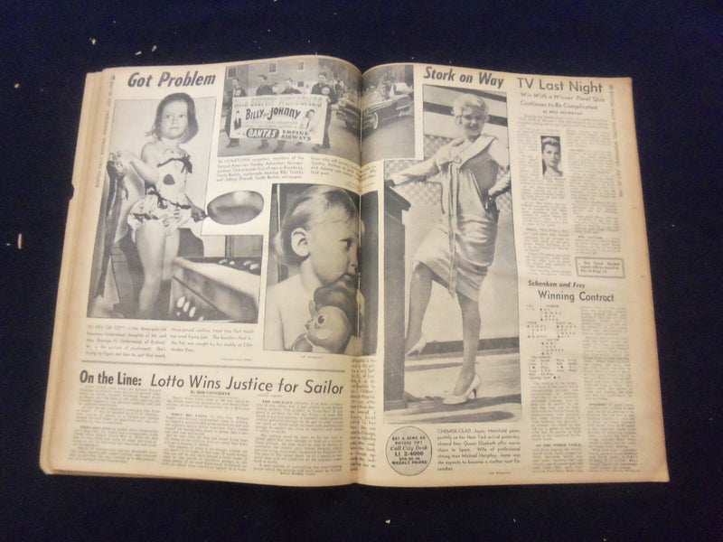 1958 JULY 30 BOSTON DAILY RECORD NEWSPAPER-IKE TO OFFER UN MTG IN AUGUST-NP 6368