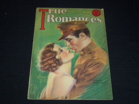 1931 APRIL TRUE ROMANCES MAGAZINE - GARY COOPER & JUNE COLLYER COVER - E 12389