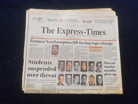 1999 APR 24 THE EXPRESS-TIMES NEWSPAPER -EASTON, PA-BANGOR HS STUDENTS - NP 6127