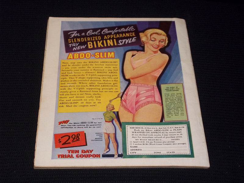 1954 AUGUST MOVIES MAGAZINE - LIZ TAYLOR FRONT COVER - E 14176