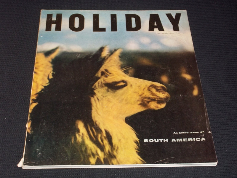 1956 NOVEMBER HOLIDAY MAGAZINE - SOUTH AMERICA NICE FRONT COVER - E 4402