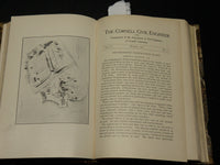 1908-1909 CORNELL CIVIL ENGINEER MAGAZINE BOUND VOLUME - KD 2756T