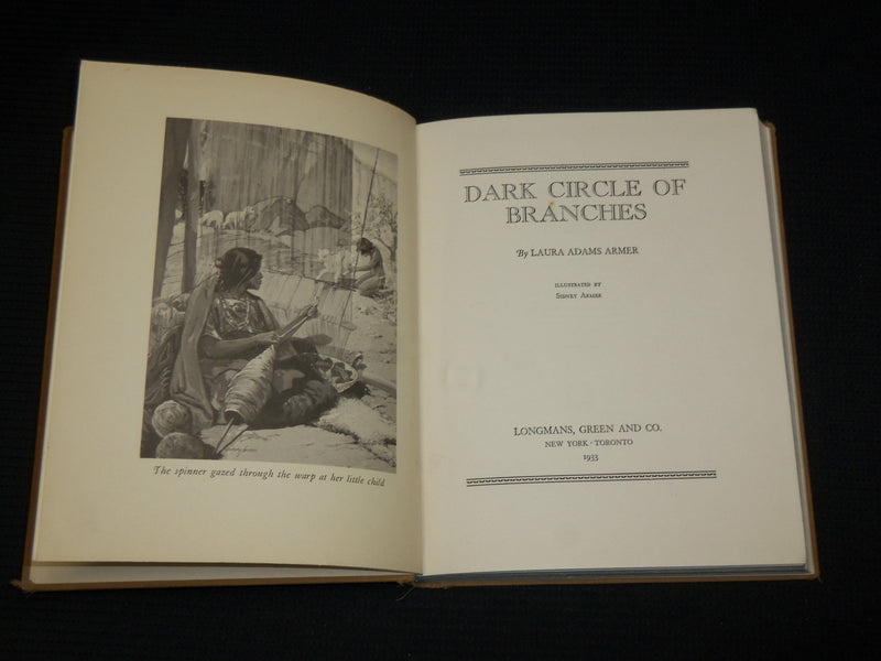 1933 DARK CIRCLE OF BRANCHES HARDCOVER BOOK BY LAURA ADAMS ARMER - KD 7440