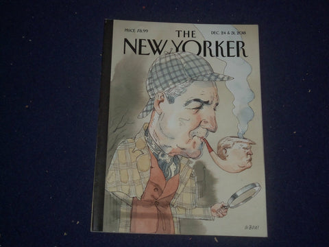 2018 DECEMBER 24 & 31 THE NEW YORKER MAGAZINE - ILLUSTRATED COVER - NY 2312