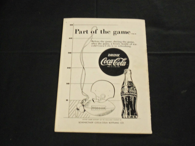 1956 OCTOBER 20 UNION VS. RPI HOMECOMING FOOTBALL PROGRAM - J 3728