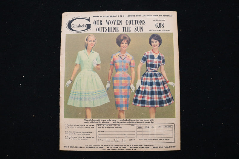 1961 DECEMBER 3 NEW YORK MIRROR MAGAZINE - MITZI GAYNOR COVER - E 25517