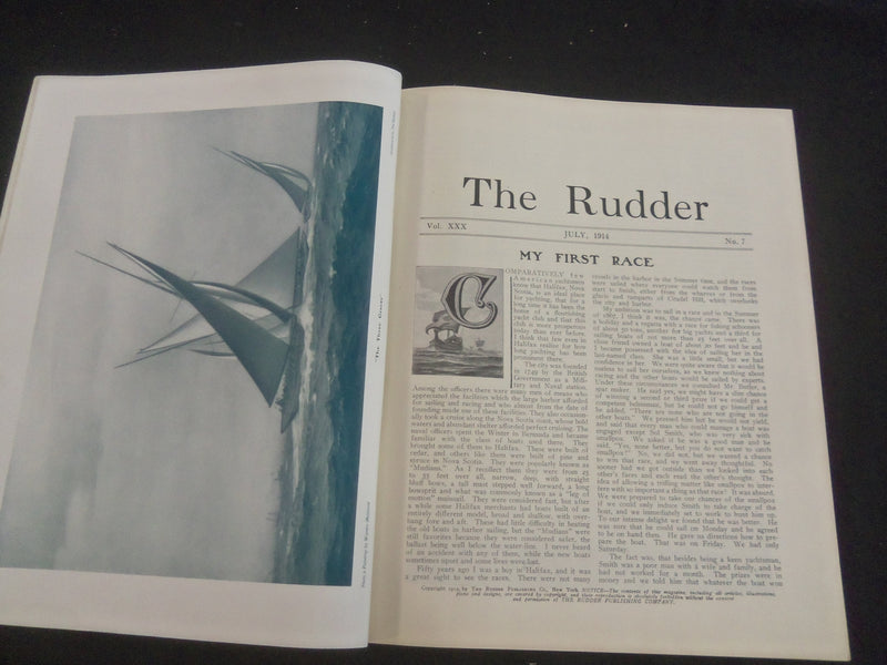 1914 JULY THE RUDDER MAGAZINE - ILLUSTRATIONS, STORIES, PHOTOS & ADS - B 4198U