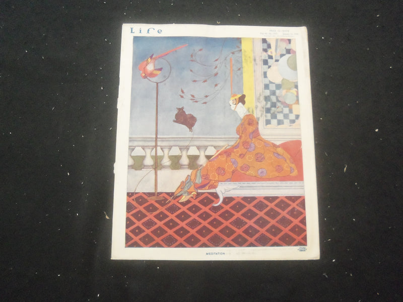 1916 JANUARY 13 LIFE MAGAZINE - MEDITATION - L 762O