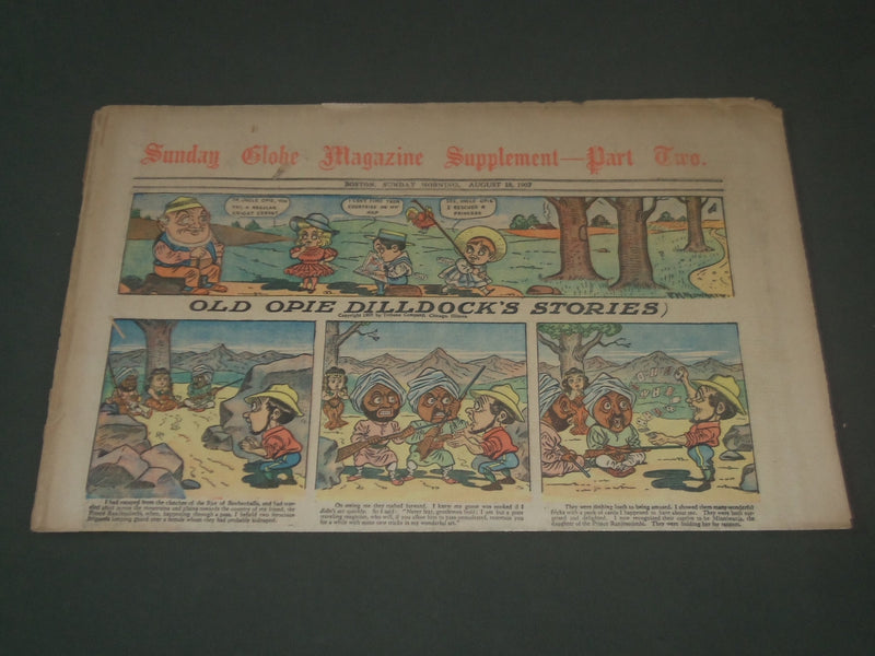 1907 AUGUST 18 SUNDAY BOSTON GLOBE SUPPLEMENT PART 2 - COLOR COMICS - NP 2803