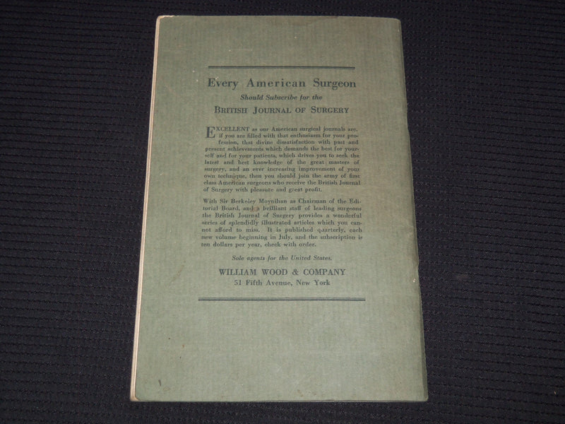 1924 WILLIAM WOOD AND COMPANY MEDICAL PUBLICATIONS CATALOG - J 7556