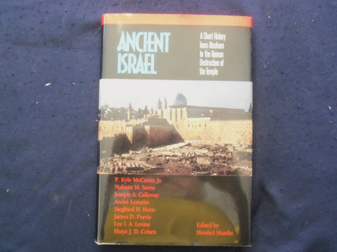 1988 ANCIENT ISRAEL HARDCOVER BOOK BY HERSHEL SHANKS - INSCRIBED - KD 9137