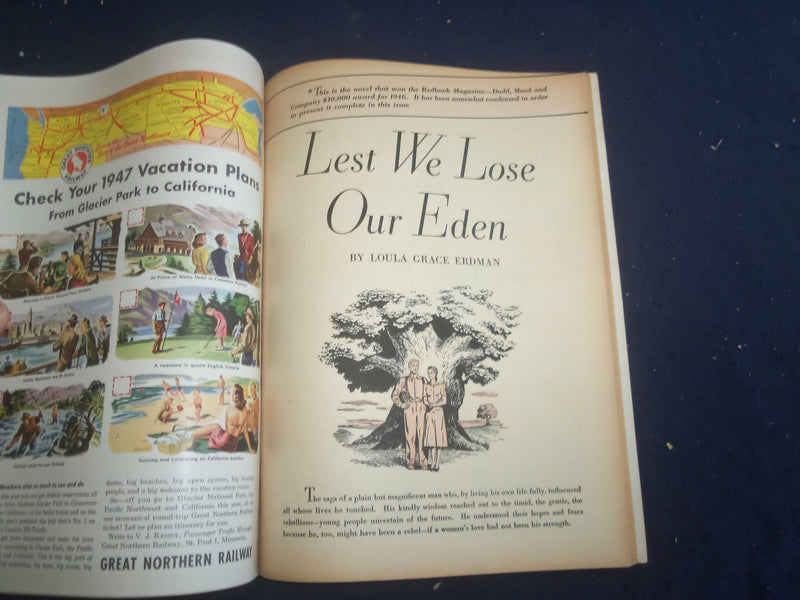 1947 JUNE REDBOOK MAGAZINE - LEST WE LOSE OUR EDEN - SP 6257G