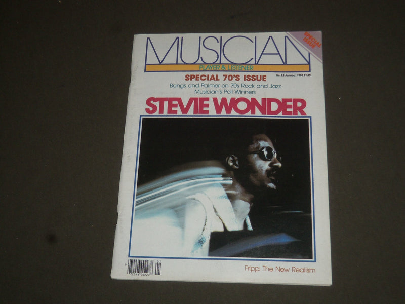 1980 JANUARY MUSICIAN MAGAZINE - STEVIE WONDER COVER - SP 7808