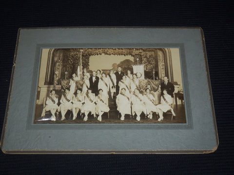 1900'S AWARD CEREMONY GROUP PHOTO - MOUNTED - 13 1/4 x 9 1/4 - #201