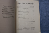1925 DECEMBER THE ART BULLETIN SOFTCOVER BOOK -COLLEGE ART ASSOCIATION - KD 9587