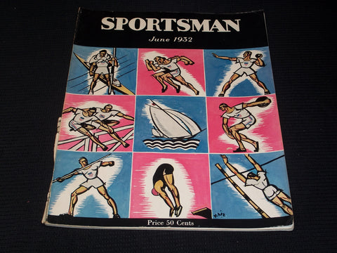 1932 JUNE THE SPORTSMAN MAGAZINE NICE COVER & INSIDE SPORTS - E 4285