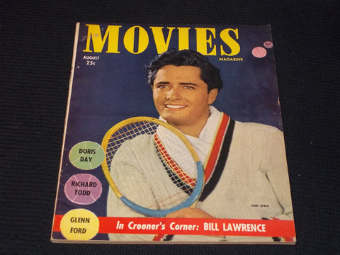 1950 AUGUST MOVIES MAGAZINE - JOHN DEREK FRONT COVER - E 14178