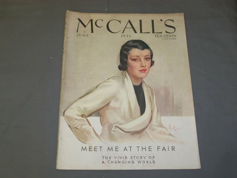 1933 JUNE MCCALL'S MAGAZINE - NEYSA MCMEIN COVER - B 6371