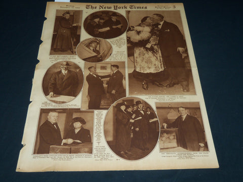 1922 NOVEMBER 12 NEW YORK TIMES PICTURE SECTION - ALFRED E. SMITH - NT 8860