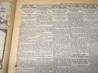 1927 AUGUST 11 NEW YORK TIMES - SACCO & VANZETTI REPRIEVED AT LAST HOUR- NT 9559
