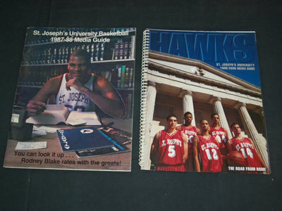1987 & 1999 ST. JOSEPH'S UNIVERSITY BASKETBALL MEDIA GUIDES - LOT OF 2 - O 3095