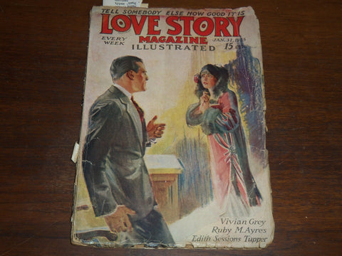 1925 JANUARY 31 LOVE STORY MAGAZINE ILLUSTRATED - EDITH SESSIONS TUPPER - K 1131