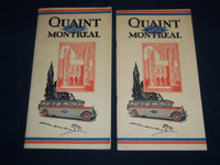 1920'S QUAINT MONTREAL THE GRAY LINE TOUR GUIDES LOT OF 2 - J 8526