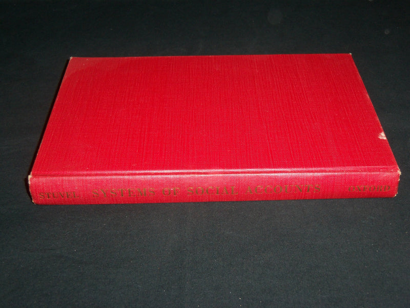 1965 SYSTEMS OF SOCIAL ACCOUNTS HARDCOVER BOOK BY G. STUVEL - KD 7096