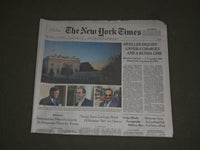 2017 OCTOBER 31 NEW YORK TIMES - MUELLER INQUIRY UNVEILS CHARGES AND RUSSIA LINK