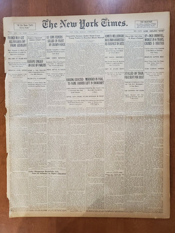 1921 FEBRUARY 21 NEW YORK TIMES - HARDING EXPECTED TO NAME HOOVER - NT 8134