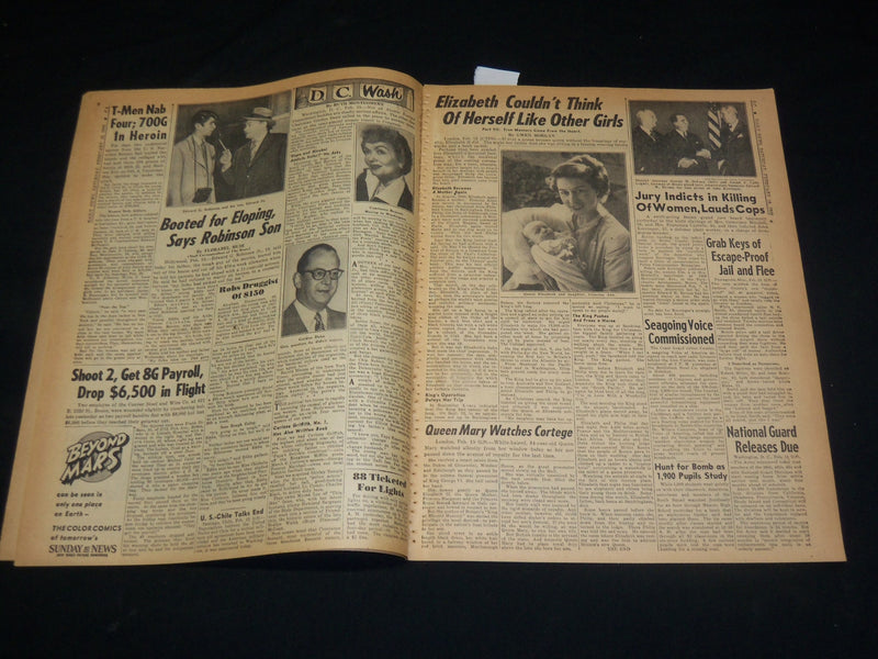 1952 FEBRUARY 16 NEW YORK DAILY NEWS - KING GEORGE VI BURIED - NP 5393