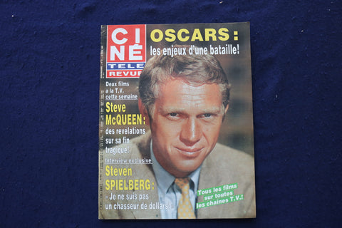 1986 MARCH 20 CINE TELE REVUE MAGAZINE - STEVE MCQUEEN COVER - E 23540