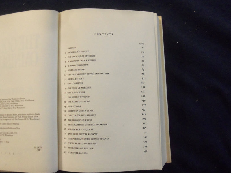 1973 THE GOLF OMNIBUS HARDCOVER BOOK BY P.G. WODEHOUSE - KD 8216