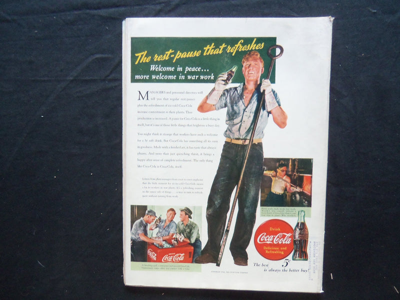 1943 JULY 5 LIFE MAGAZINE - AMERICA'S COMBAT DEAD - L 346