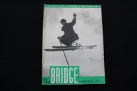 1938 FEBRUARY THE BRIDGE MAGAZINE - SKIER COVER - SP 4925P