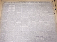 1924 APRIL 26 NEW YORK TIMES - CHARLES MURPHY DIES OF INDIGESTION - NT 5078