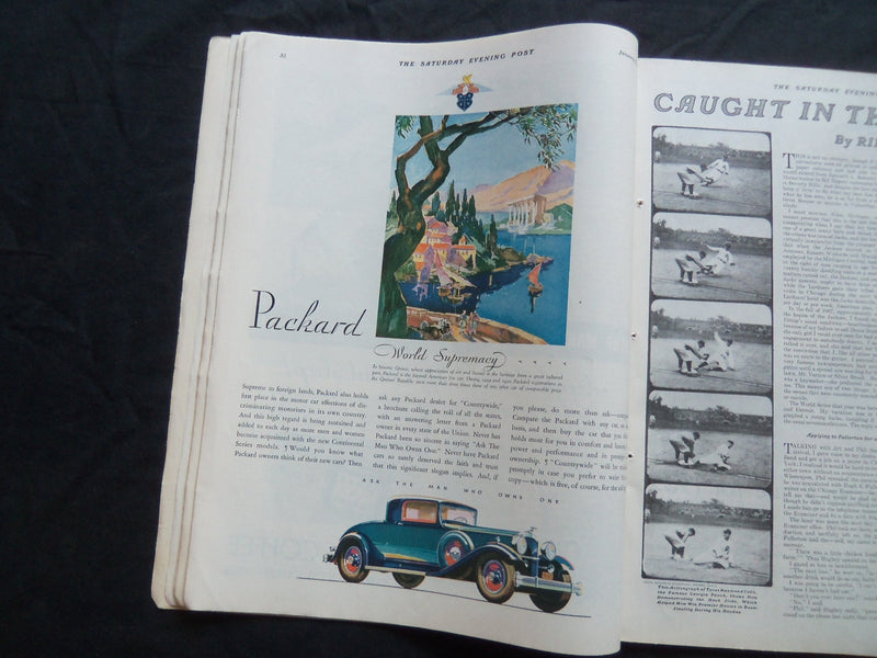 1932 JANUARY 9 THE SATURDAY EVENING POST MAGAZINE - ILLUSTRATED COVER -SP 1448