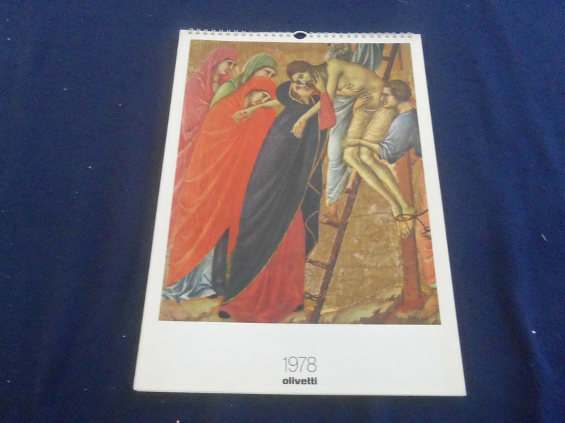 1978 THE MAESTA BY DUCCIO - OLIVETTI CALENDAR - GREAT PAINTINGS - ST 2648H