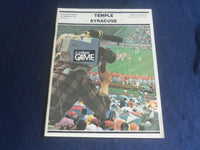1981 SEPTEMBER 12 FOOTBALL PROGRAM - TEMPLE UNIV VS SYRACUSE UNIV - SP 1218J