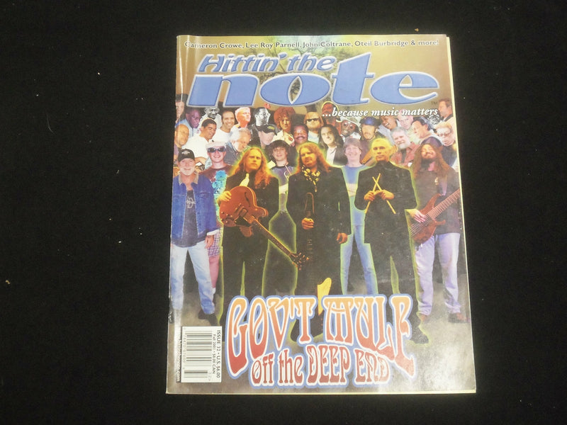2001 FALL HITTIN' THE NOTE MAGAZINE - GOV'T MULE OFF THE DEEP END - ST 7026