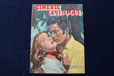 1948 AUGUST 10 CINEVIE CINEVOGUE MAGAZINE - JEAN PETERS & TYRONE POWER - E 23894