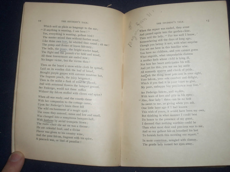 1900'S TALES OF A WAYSIDE INN - H. W. LONGFELLOW - EXCELSIOR CLASSICS - J 6451