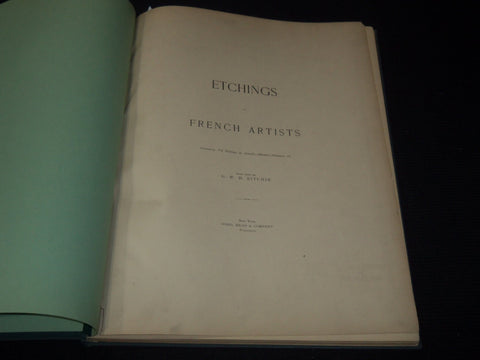 1888 ETCHINGS BY FRENCH ARTISTS VOLUME - G. W. H. RITCHIE - Z 236