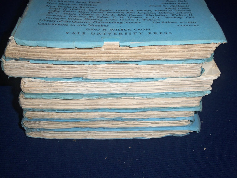 1928-1946 THE YALE REVIEW MAGAZINE LOT OF 7 - NICE ARTICLES & ADS - WR 748