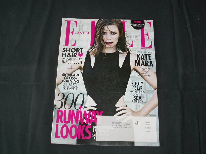 2014 FEBRUARY ELLE CANADA MAGAZINE - KATE MARA COVER - FASHION - B 5824