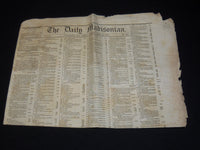 1843 APR 21 THE DAILY MADISONIAN NEWSPAPER - CLERK REPORT OF H. O. P. - NP 3877F