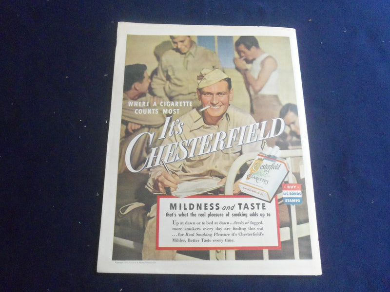 1943 JANUARY MOVIE SHOW MAGAZINE - LORETTA YOUNG & BRIAN AHERNE COVER - B 2801H