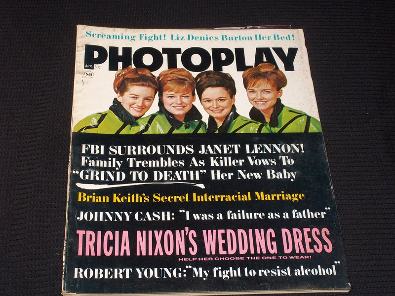 1970 APRIL PHOTOPLAY MAGAZINE - THE LENNONS FRONT COVER - E 934
