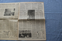 1980 DECEMBER 9 THE EVENING SUN - JOHN LENNON MURDERED - BALTIMORE, MD - NP 9214