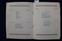 1925 NOVEMBER 3 YALE UNIVERSITY - THE ENGLISH SINGERS - PROGRAM - K 1508